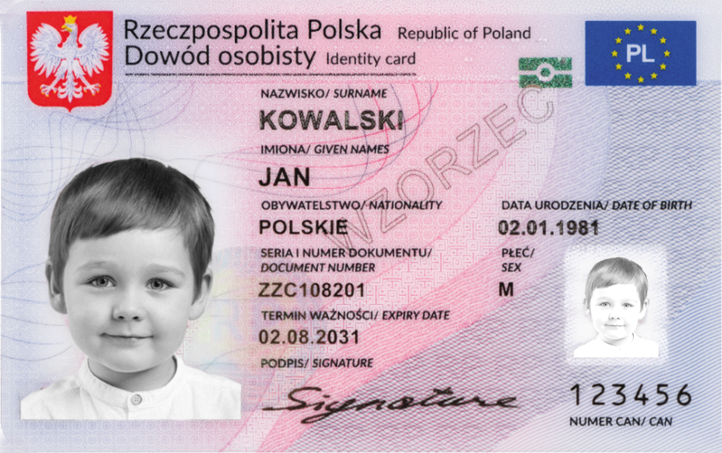 Zdjęcie dziecka do dowodu osobistego / Make Photo Online