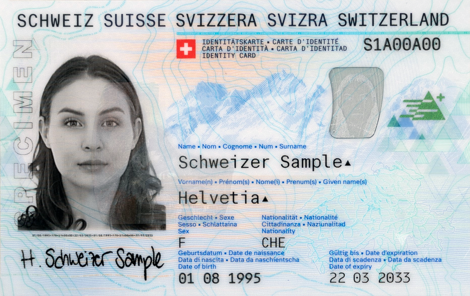 Fototessera per la carta d'identità svizzera / Make Photo Online